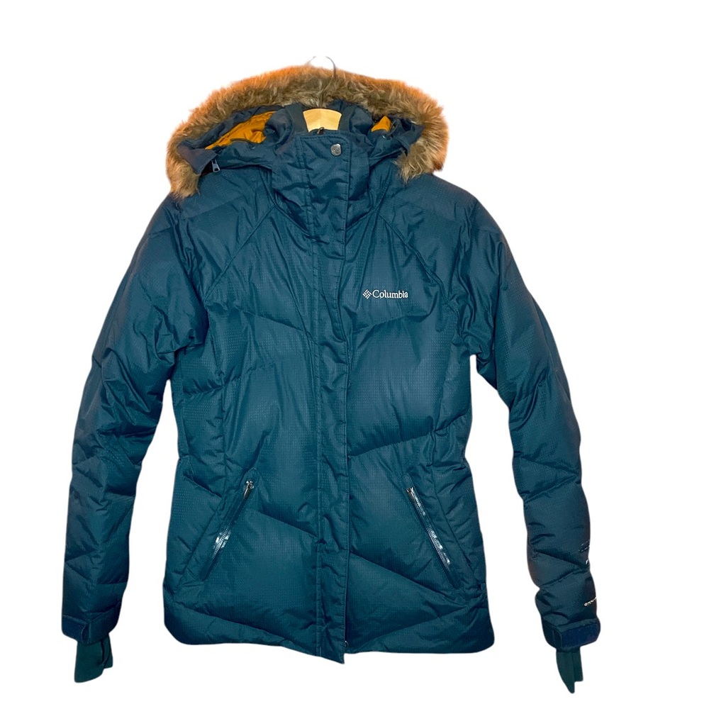 Columbia_Down Omni Heat Jacket With Faux Fur Hood Women's Small